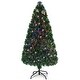 preview thumbnail 3 of 19, Costway 3/4/5/6 Ft Pre-Lit Fiber Optic PVC Christmas Tree Plastic