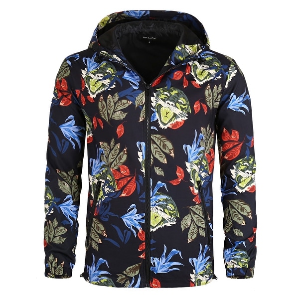 mens floral windbreaker