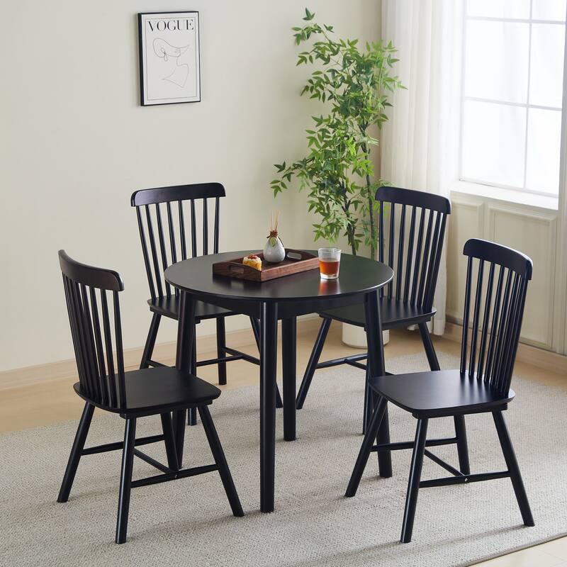 Round Table, All Solid Wood, Can Sit 2-4 People Diameter 31.5 Inches