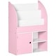 preview thumbnail 11 of 14, Multi-Purpose Kids Toy Storage Organizer Bookshelf for Ages 3-8 Pink