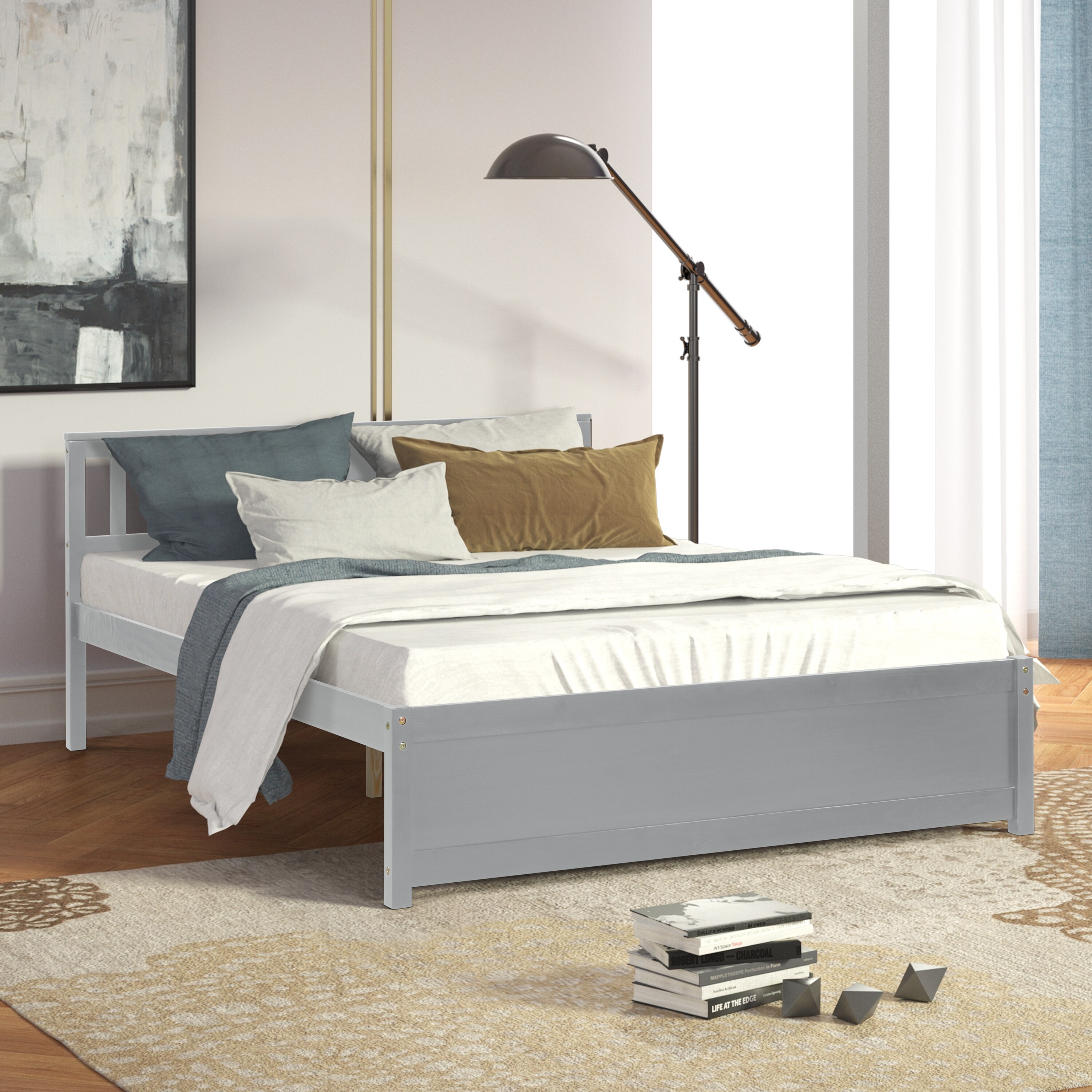 Platform bed online middle support