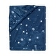 preview thumbnail 3 of 3, Lambs & Ivy Sky Rocket Blue Stars/Galaxy/Space 100% Cotton Fitted Crib Sheet