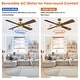 preview thumbnail 9 of 19, Parrot Uncle 52" Antique Brass Plywood 4-Blade Indoor Ceiling Fan with Light and Remote