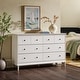 preview thumbnail 5 of 62, Walker Edison Bullrushes 6-Drawer Solid Wood Dresser