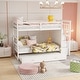 preview thumbnail 2 of 51, Hardwood Twin Over Twin Bunk Bed with Trundle and Staircase