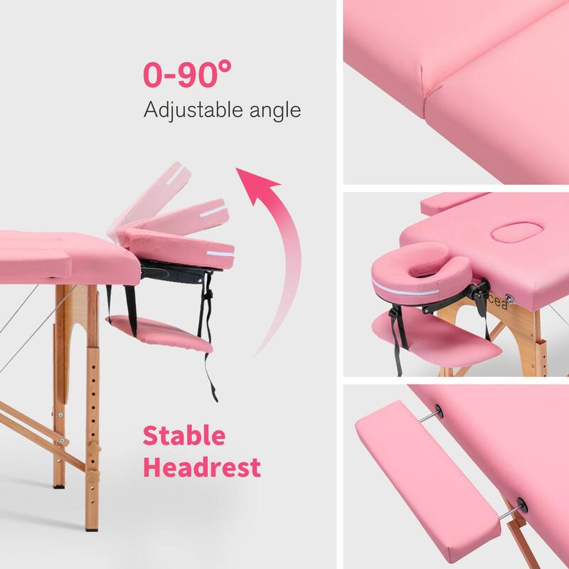 Massage Table 84 Inches Long Portable with Carry Case Table