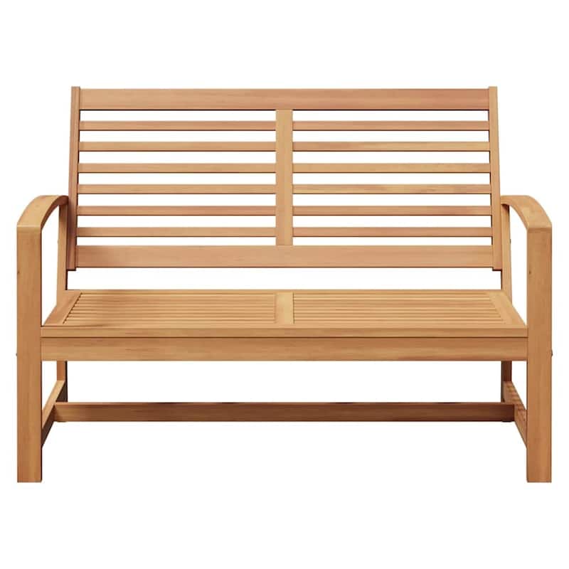 vidaXL Garden Bench Natural 110 x 64 x 76.5 cm Solid teak wood - 43.3 x 25.2 x 30.1