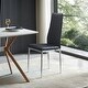 preview thumbnail 24 of 31, Grondin Modern Minimalist Style Upholstered Dining Chair Set with High Density Sponge Padded and Chrome Metal Legs