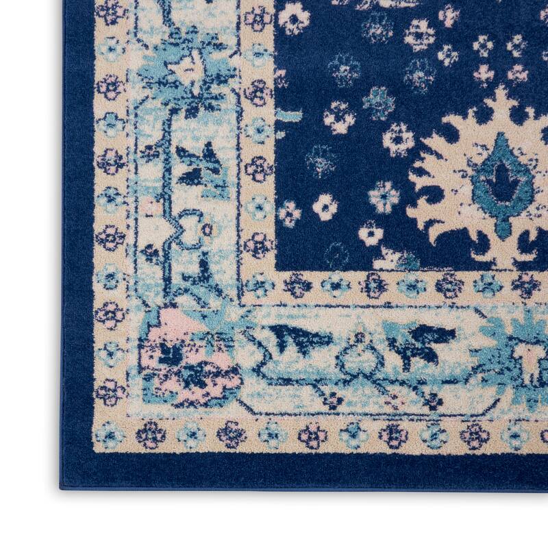 Nourison Tranquil Oriental Floral Medallion Area Rug
