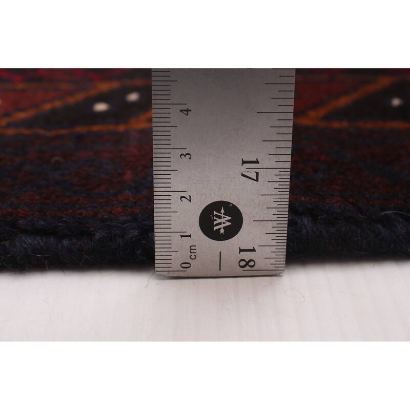 ECARPETGALLERY Hand-knotted Teimani Black, Red Wool Rug - 3'1 x 5'7