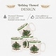preview thumbnail 3 of 5, Spode Christmas Tree Tartan 16 Piece Dinnerware Set - 12" L x 14" W x 13" H
