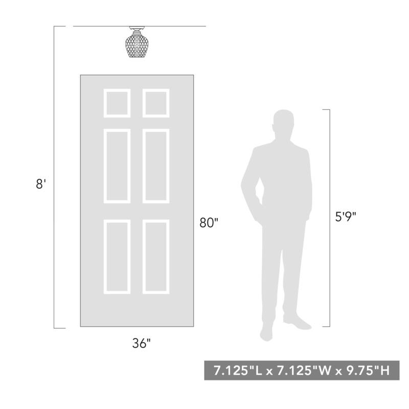 Adeline 1-Light Semi-flush