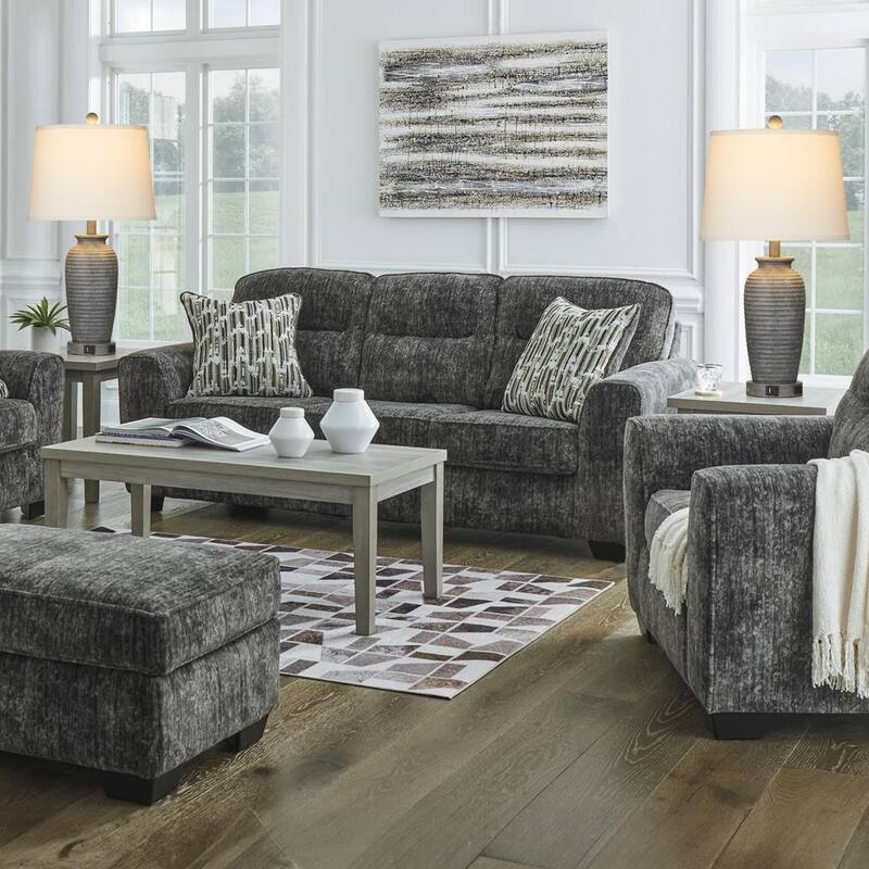 Grey Resin Pot-Vase Style Table Lamps (Set of 2) - 13'' x 13'' x 24.3'' (L x W x H)