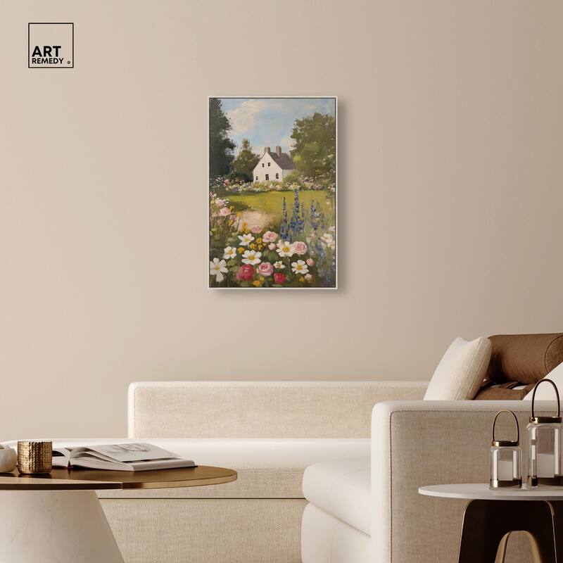 Floral Farmhouse I Canvas by Art Remedy