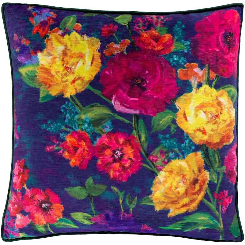 Artistic Weavers Erin Floral Velvet Throw Pillow