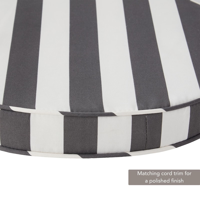 Greendale Home Fashions 18" Round Outdoor Chair Pad (Set of 2)