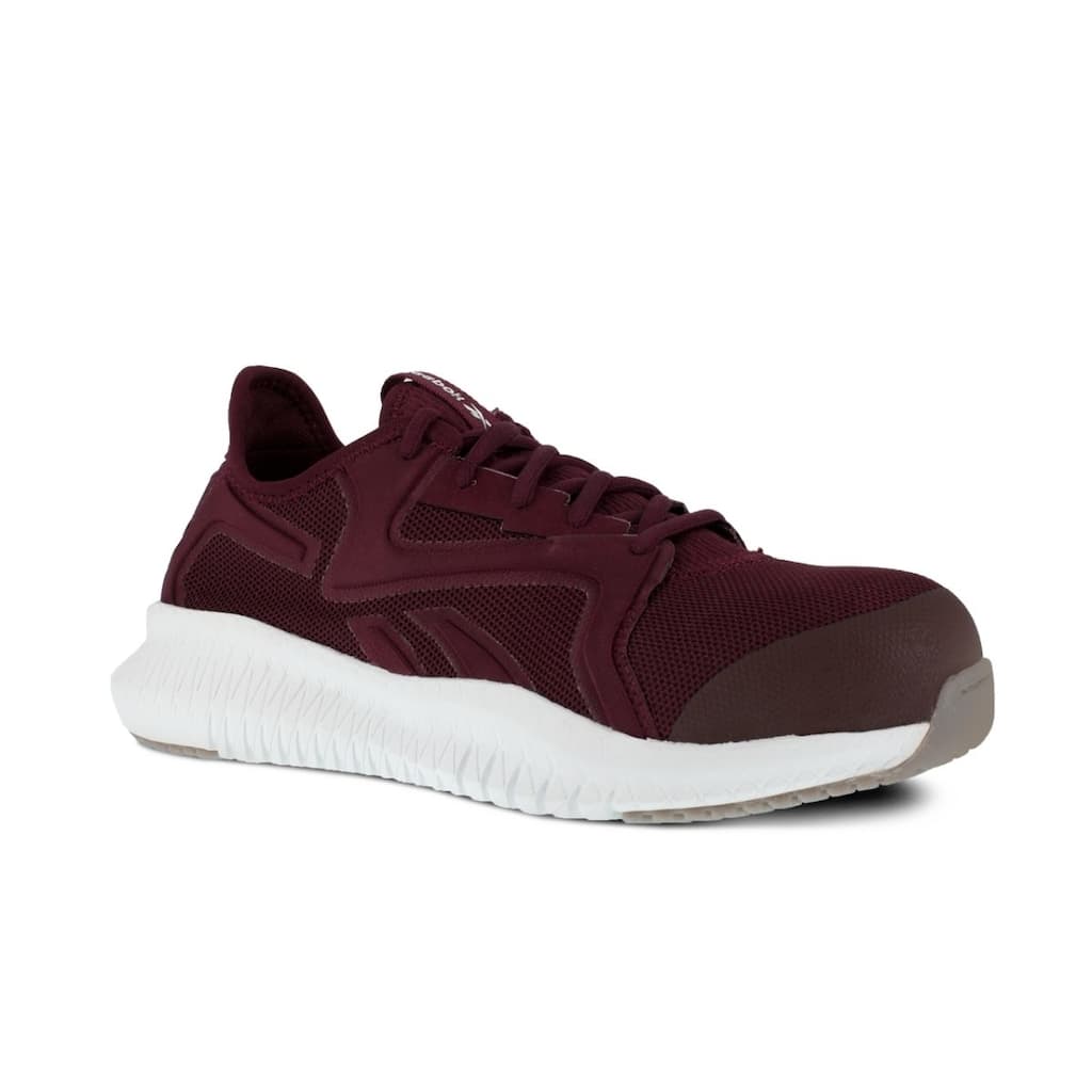 Reebok Work Womens Flexagon 3.0 Composite Toe Esd Shoes Burgundy Rb429