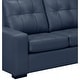 preview thumbnail 29 of 45, Liam Top Grain Leather Tufted Sectional Chaise Sofa