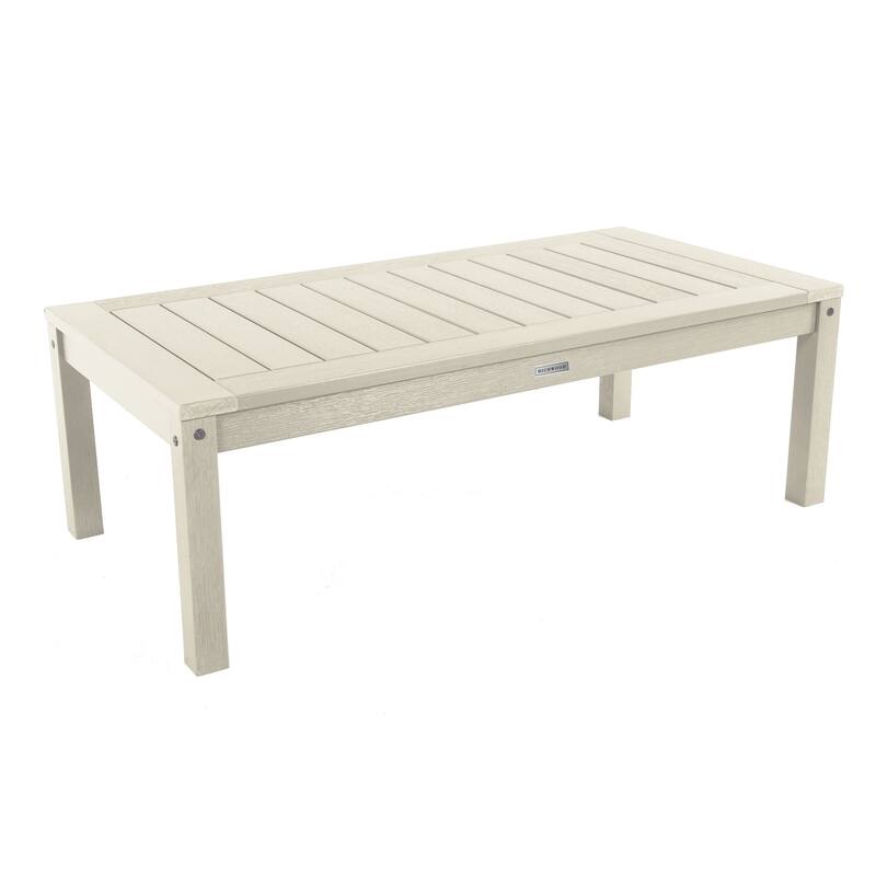 HIGHWOOD Eco-Friendly Adirondack Rectangular Coffee Table - Whitewash