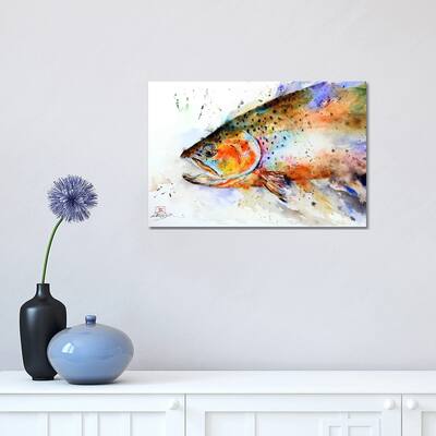 iCanvas "Fish (Multi-Color)" by Dean Crouser Canvas Print