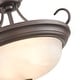 preview thumbnail 4 of 10, Millennium Lighting 3 Light Semi-Flush Ceiling Mount Fixture in Multiple Finishes - N/A