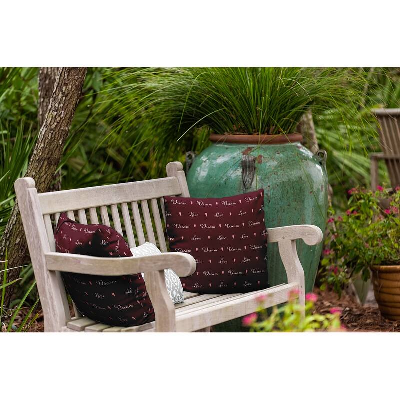 Love Dream Valentines Day Decorative Throw Pillow