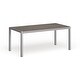 preview thumbnail 4 of 5, Beach Outdoor Patio Aluminum Dining Table Silver Gray