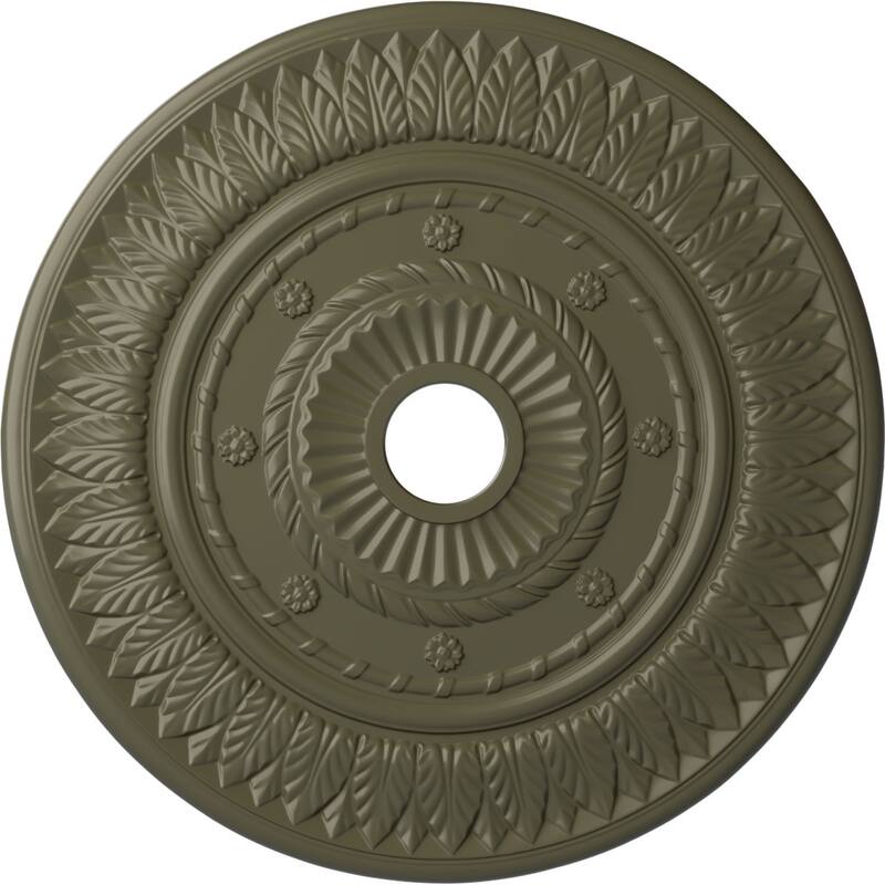 26 3/4"OD x 3 5/8"ID x 1 1/8"P Leaf Ceiling Medallion