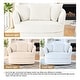 preview thumbnail 56 of 74, UIXE Oversize 43" Plush Corduroy Swivel Barrel Chair Comfy Accent Chair For Living Room