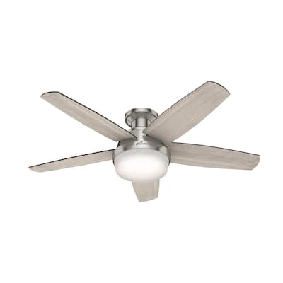 Hunter 48" Avia Low Profile Ceiling Fan w/ LED Light, Handheld Remote