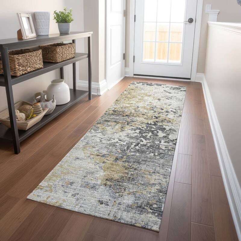 Premium Washable Super Soft Abstract Ombre Mayfield Rug - Moody - 2' 3" x 7' 6" - Runner