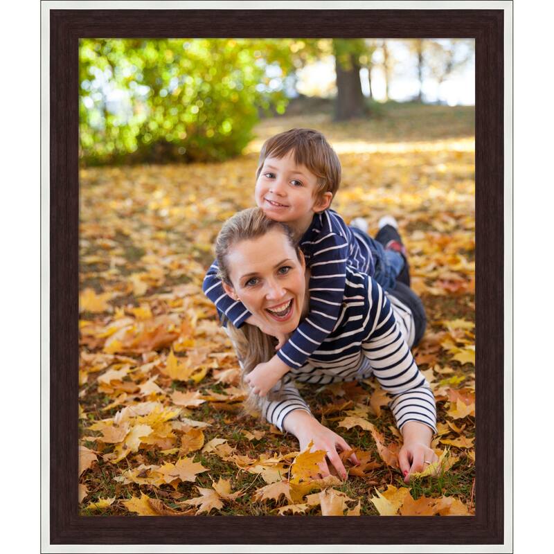 Maya Picture Frame, Photo Frame - 20x24 - Maya Espresso Silver