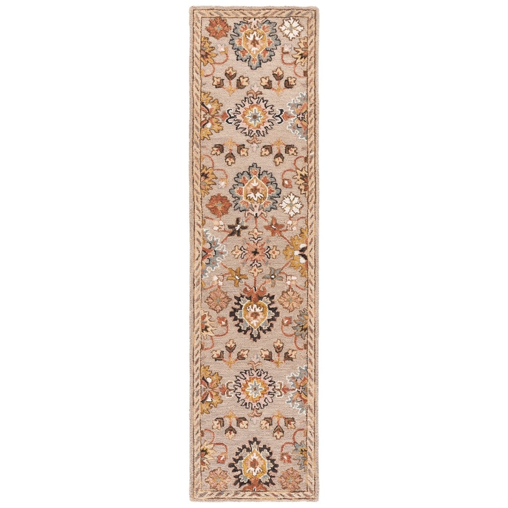 SAFAVIEH Handmade Aspen Douwine Boho Floral Wool Rug