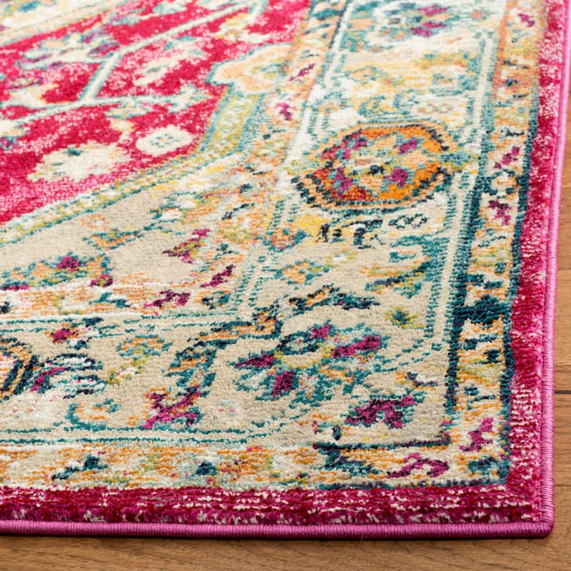SAFAVIEH Savannah Basmah Boho Oriental Polyester Medallion Rug