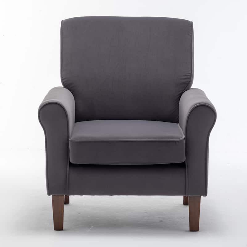 Traditional Rolled Arm Living Room Armchair