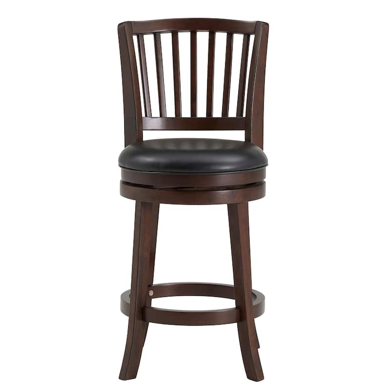 Menas Slat Black Swivel Chair by iNSPIRE Q Classic