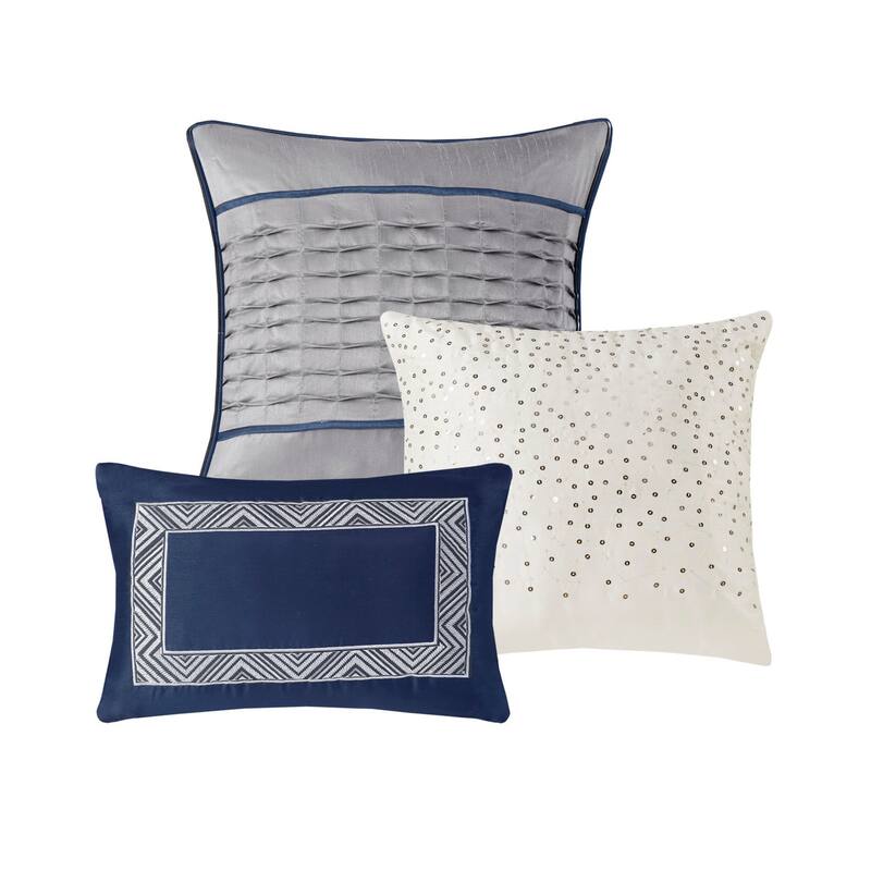 GDF Studio - Jacquard Comforter Set with Decorative Pillows