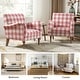 preview thumbnail 14 of 43, HULALA HOME Mandan 29.5" Wide Farmhouse Accent Armchair with Solid Wood Legs