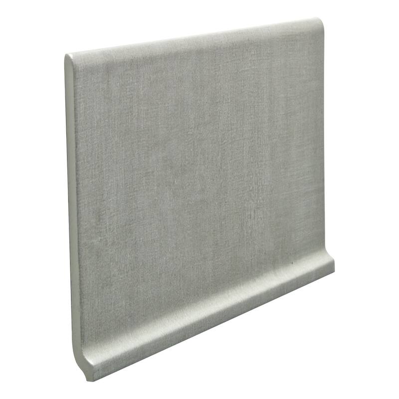 Shaw Tessuto Covebase - 6" x 12" Porcelain Thin-Set Cove Base - Grigio