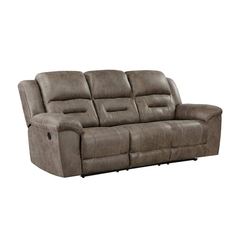 Fremont & Park Alonzo Polished Microfiber 3-Piece Manual Reclining Sofa Set