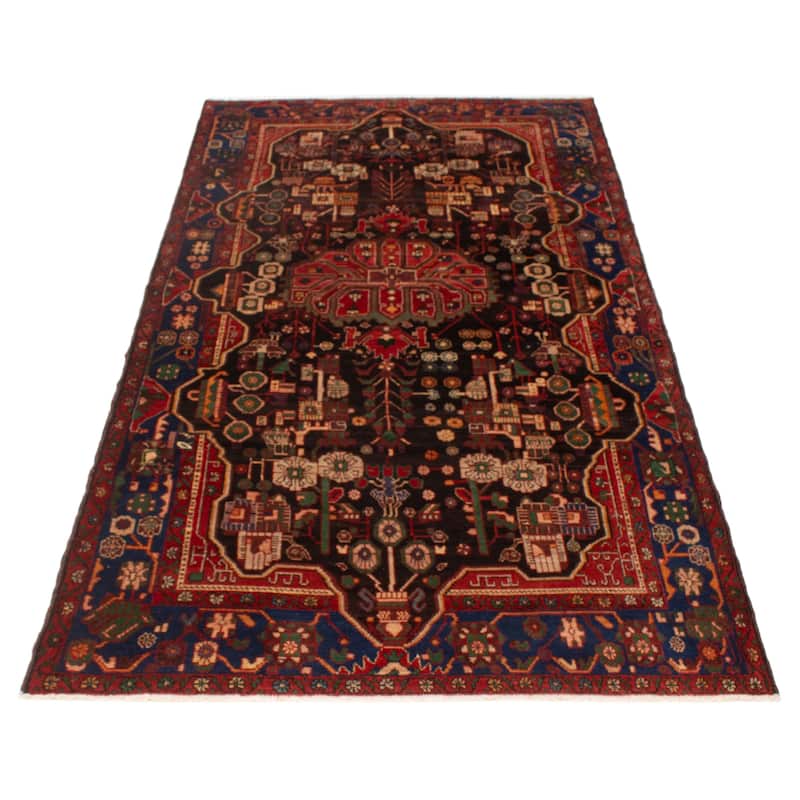 ECARPETGALLERY Hand-knotted Anatolian Vintage Black, Red Wool Rug - 5'7 x 10'7