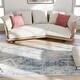 preview thumbnail 7 of 6, HOMCOM Area Rug 4x6, Machine Washable Rug, Non-Slip Modern Abstract Floor Cover Foldable Carpet for Living Room - 3'6"