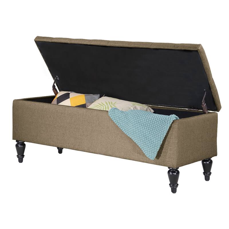 Maypex 45" Fabric Upholstered Tufted Storage Bench