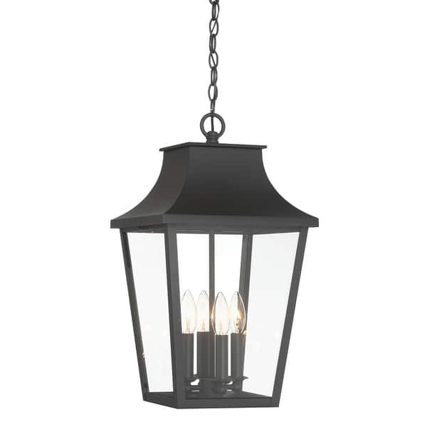 slide 2 of 8, The Great Outdoors 73347 Altimeter 4 Light 11" Wide Outdoor Pendant