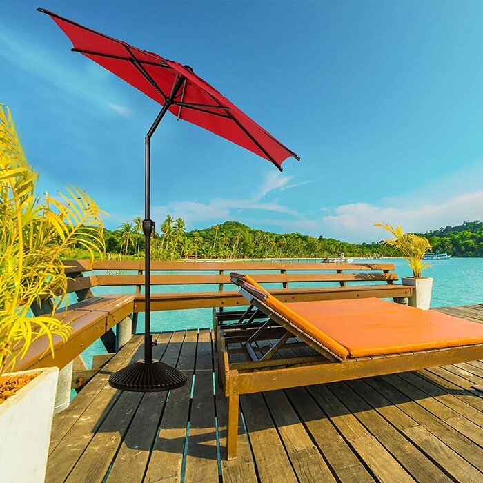7 1 2 ft patio umbrella in red 7.5FT Outdoor Patio Umbrella,Dark Red - Bed Bath & Beyond