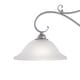 preview thumbnail 9 of 19, Monrovia 3L Linear Chandelier Island Pendant Light Fixture White Glass - 43.75-in W x 20.25-in H x 11.25-in D