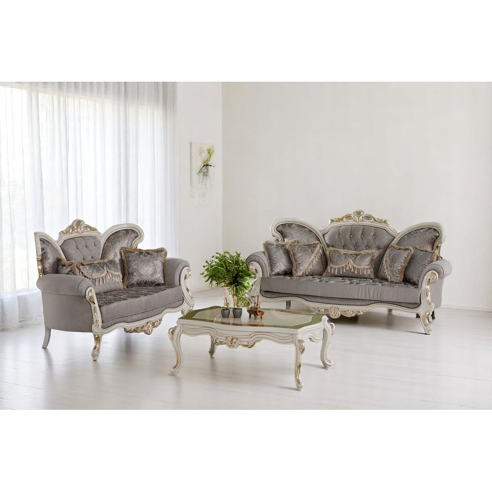 Alderon 2 Pieces Living Room Sets 1 Sofa 1 Love seat