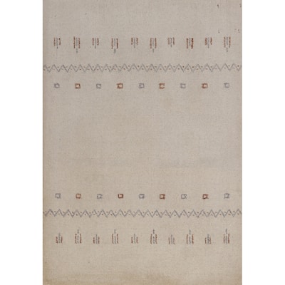 Tribal Gabbeh Indian Accent Rug Hand-Knotted Wool Carpet - 2'0" x 3'0"