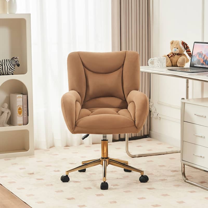 Modern Home Office Adjustable Swivel Task Desk Arm Chair with Wheels