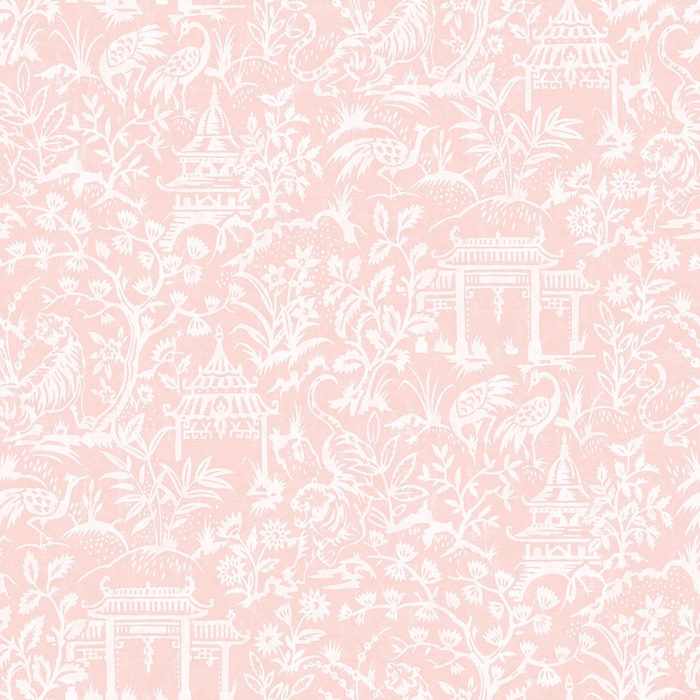 Galerie Wallcoverings Secret Garden Botanical Toile Non-woven Matte Wallpaper Roll